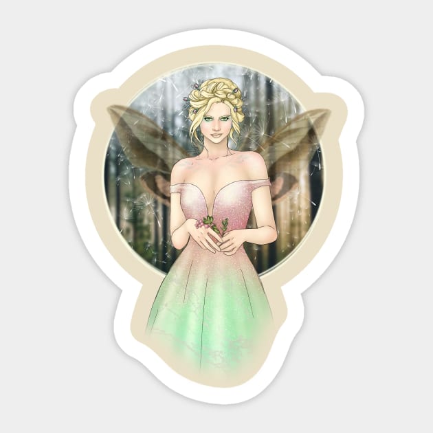 Spring Fairy Sticker by CatAstropheBoxes